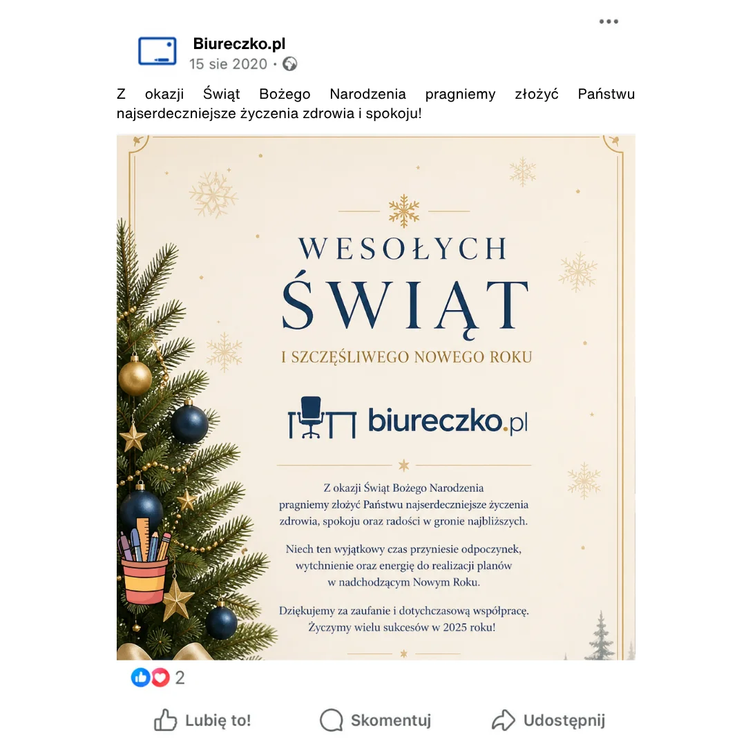 Przykład nieskutecznych social mediów