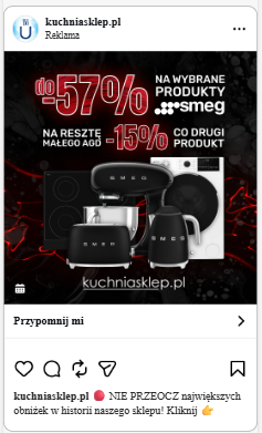 Kreacja reklamowa kuchniasklep.pl 1