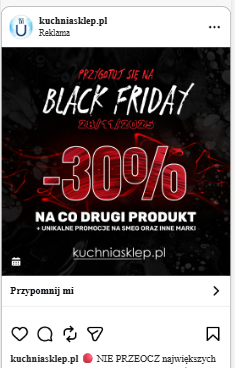 Kreacja reklamowa kuchniasklep.pl 2