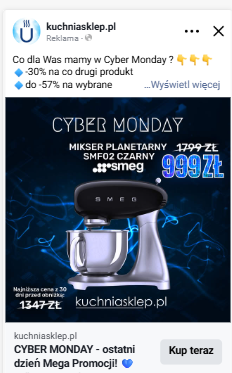 Kreacja reklamowa kuchniasklep.pl 3